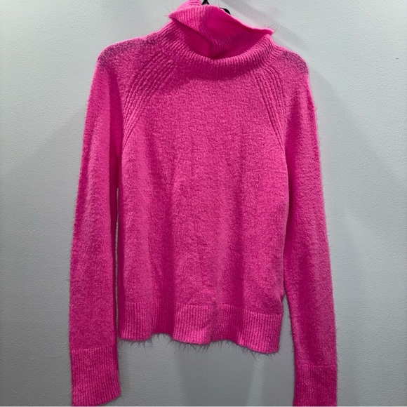 John + Jenn Emmett Sweater in Wild Orchid Size XS Fall Turtleneck Sweater - Picture 1 of 13